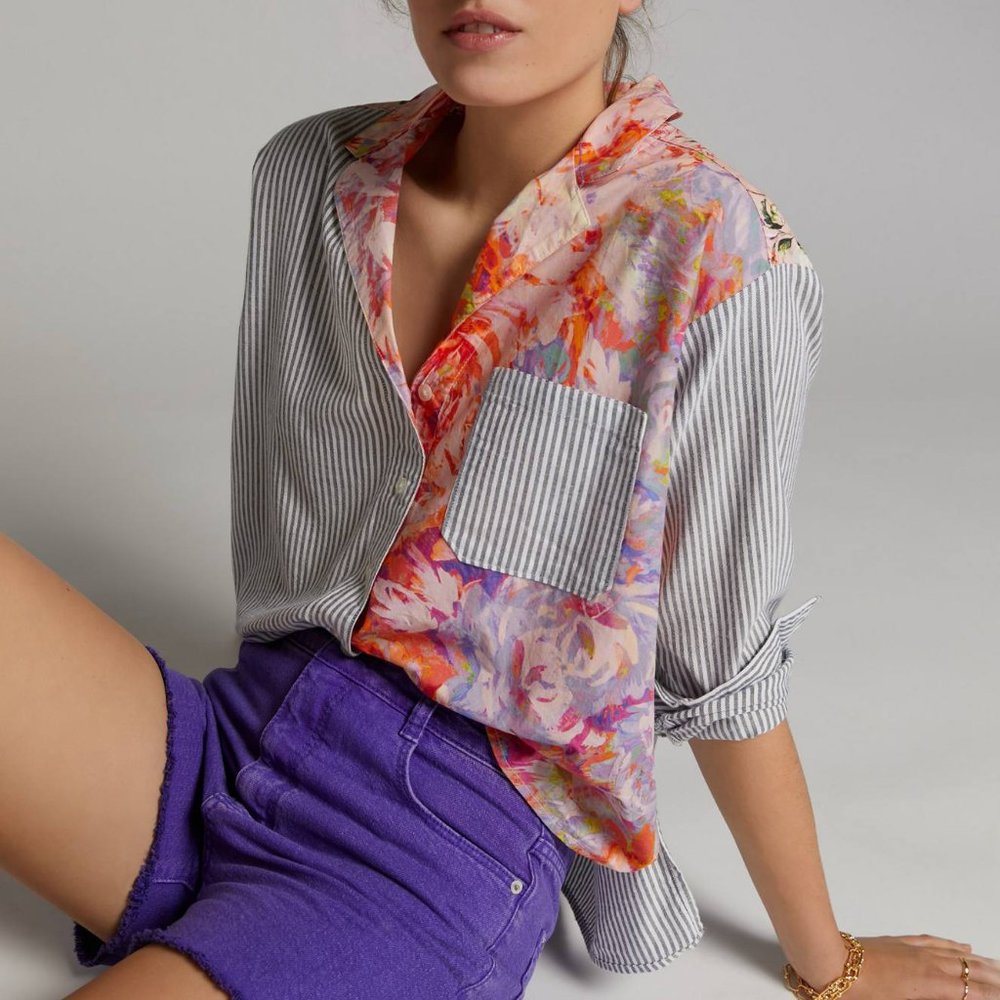 HTF Maeve The Clarissa High-Low Buttondown